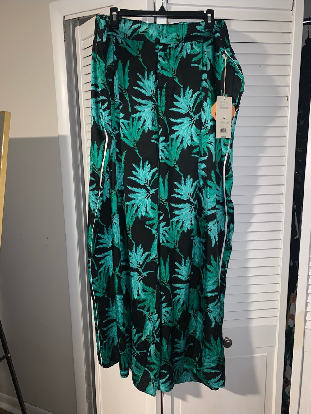 Fe Noel for Target Plus Size Women’s Printed Wide Leg Satin Pants